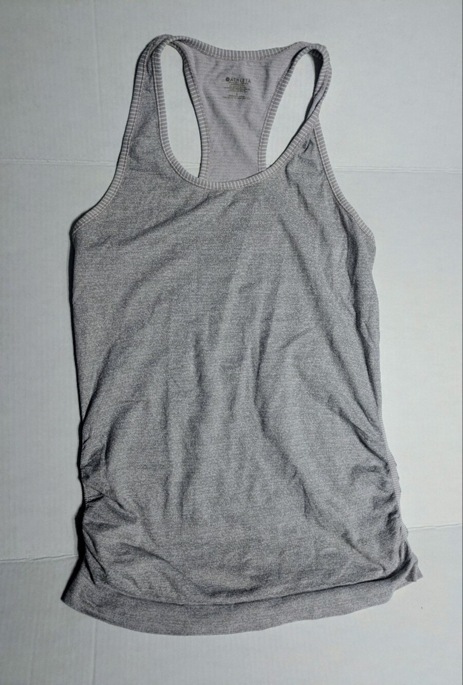 Athleta Light Gray Racerback Tank Top